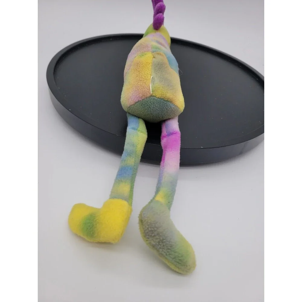 Vintage 1998 Plush Stuffed Kokopelli Bean Doll Playing Flute Multi-colored
